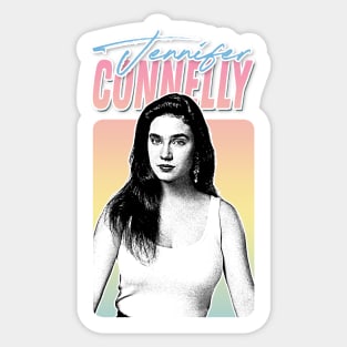 Jennifer Connelly // Retro Style Fan Design Sticker